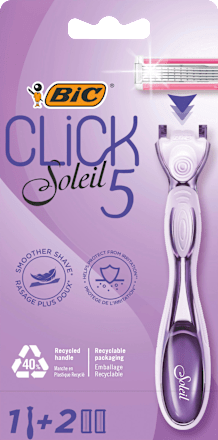 Click Soleil 5 Hybrid brijač + 2 zamjenske patrone BIC