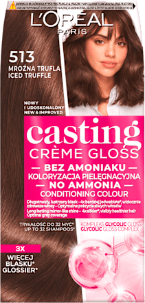 Farba do włosów 513 Mroźna trufla L'ORÉAL PARiS CASTING Crème Gloss