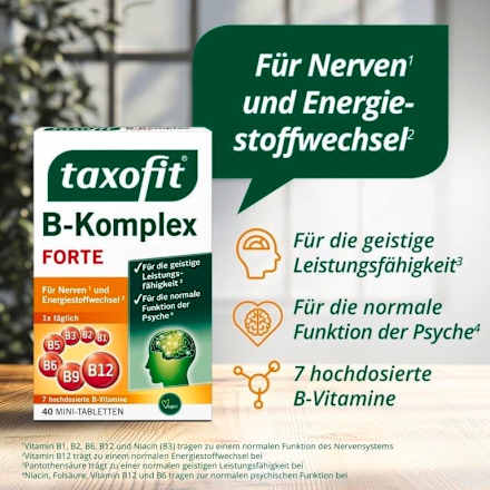 Vitamin B-Komplex Tabletten 40 St. taxofit
