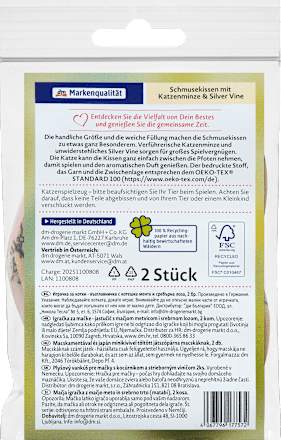 Játszópárna macskáknak macskamentával és japán minikivivel töltve Dein Bestes