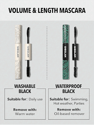 Mascara All In One Volume & Length Washable Black SHEGLAM