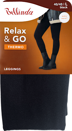 legíny THERMO, černé, 46/48 L Bellinda