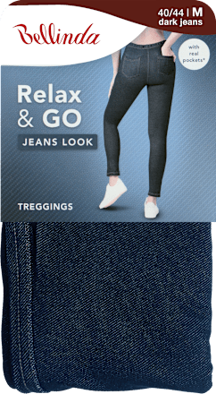 tregíny JEANS LOOK, velikost M, modré Bellinda