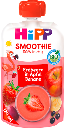 Hippis EKO smoothie – jabuka, banana i crveno voće, 1 + g. HiPP
