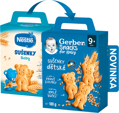 Snacks sušenky dětské Gerber