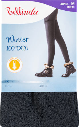 punčochové kalhoty Winter, 40-44 černé Bellinda