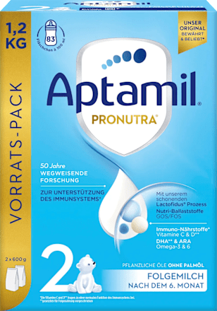 Prijelazna hrana za dojenčad od navršenih šest mjeseci Pronutra™ 2, 2 x 600 g Aptamil