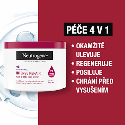 tělové mléko na obličej a tělo Intense Repair Neutrogena