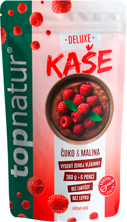Deluxe bezlepková kaše Čoko & Malina Topnatur