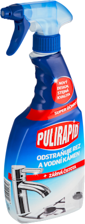 čisticí prostředek ve spreji na rez a vodní kámen Pulirapid