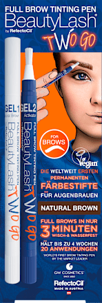 Augenbrauenfarbe Full Brow Tinting Pen Two Go Natural Brown BeautyLash®
