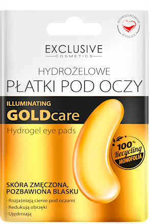 Płatki hydrożelowe pod oczy złote EXCLUSIVE COSMETICS