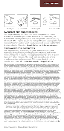 Augenbrauenfarbe Set Pro Dunkelbraun BeautyLash®