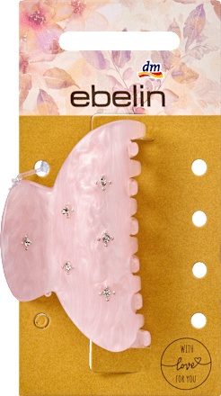 Haarklammer mit Strass, rosa ebelin