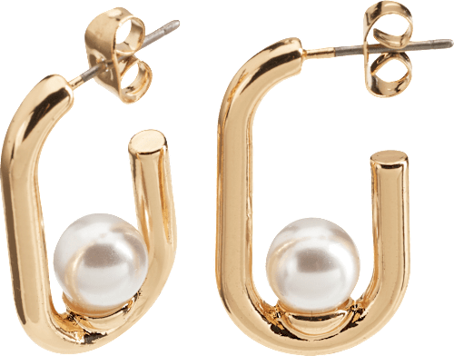 Creolen mit Perlen, Gold-Optik ebelin