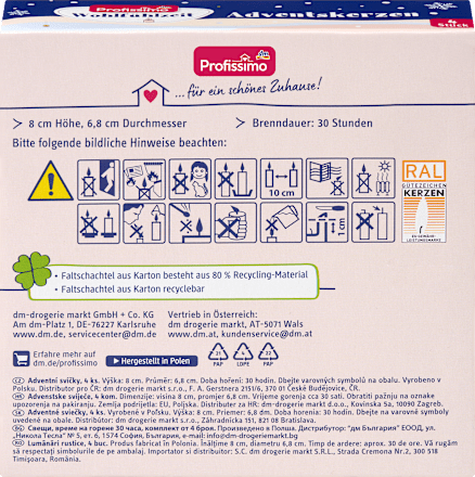 Adventske svijeće, više vrsta Profissimo