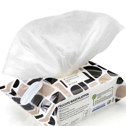 Șervețele umede cosmetice din mătase ebelin