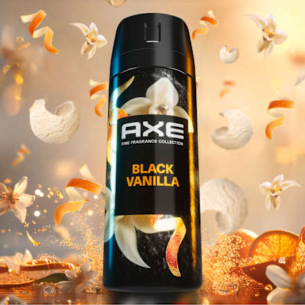 Bodyspray Black Vanilla Orange & Sandalwood Scent AXE