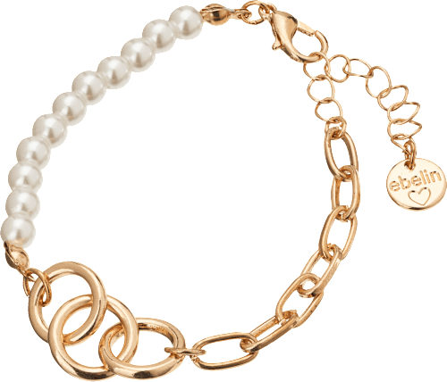Armband mit Perlen, Gold-Optik ebelin