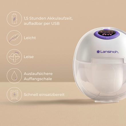 Milchpumpe tragbar, elektrisch Lansinoh