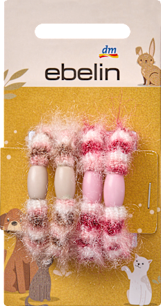 Haargummis weich, Pastellfarben ebelin