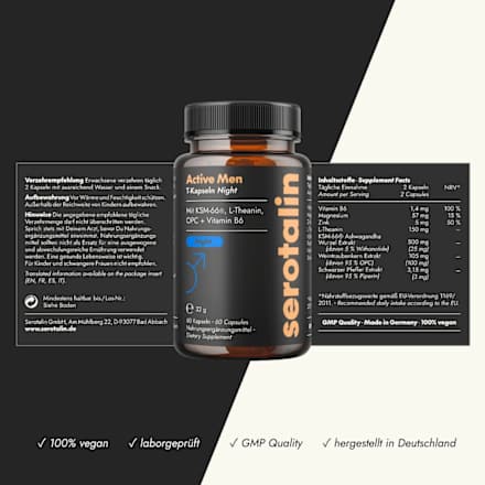 Active Men T-Kapseln Night serotalin