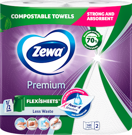 Кухненска ролка Premium eXtra Lоng, 140 къса Zewa