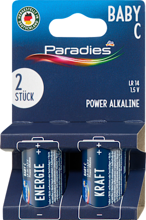 Baby-Batterien C Power Alkaline Paradies