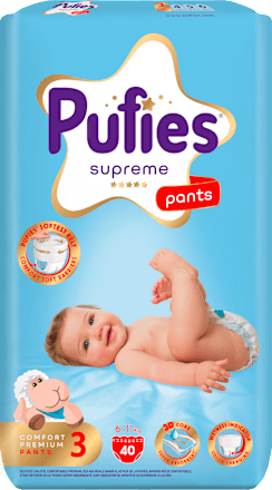 Гащички Supreme, размер 3 (6-11 kg) Pufies