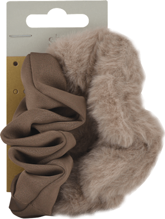 Gumičky do vlasov scrunchie - hnedé s-he stylecollection
