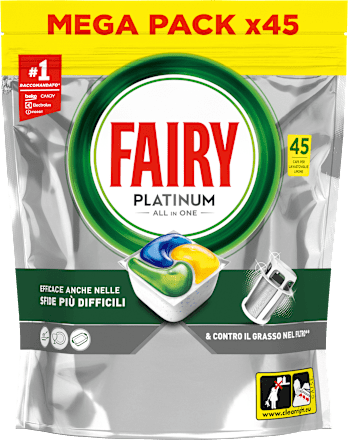 Caps per lavastoviglie Platinum All in One al limone FAIRY