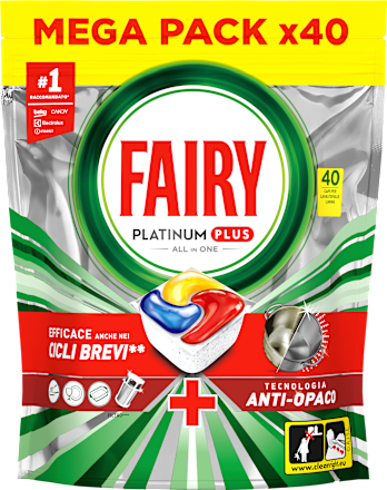 Platinum Plus caps per lavastoviglie al limone FAIRY