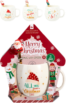 Set natalizio tazza con cucchiaino assort. KOOPMAN