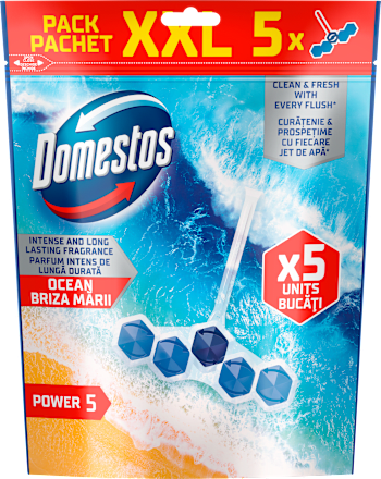 Тоалетно блокче Power 5 Ocean, 5x50 g Domestos