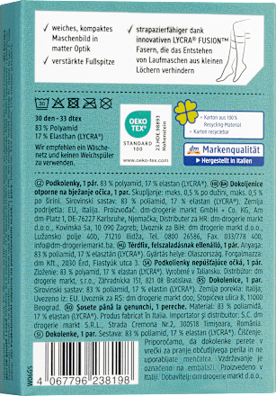 Kniestrümpfe laufmaschenresistent honey Gr. 39-42, 30 DEN Fascino