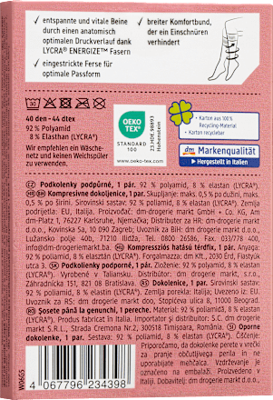 Kniestrümpfe Stütz caramel 40 DEN, Gr. 39 - 42 (1 Paar) Fascino