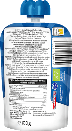 Bio sadna kašica Tačke na patrulji - jabolko, banana, jagoda PURE & FUN