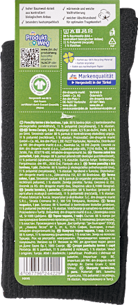 Socken mit wärmendem Vollfrottee schwarz Gr. 39-42 Fascino