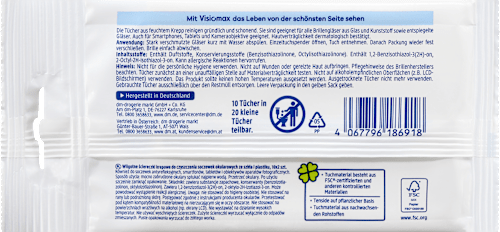 Brillenputztücher (10x2) Visiomax