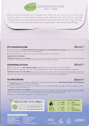 Geschenkset "Sanfte Pflege" 3tlg alverde NATURKOSMETIK