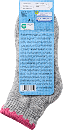 Socken mit Wolle & kurzem Schaft grau Gr. 39-42 Fascino