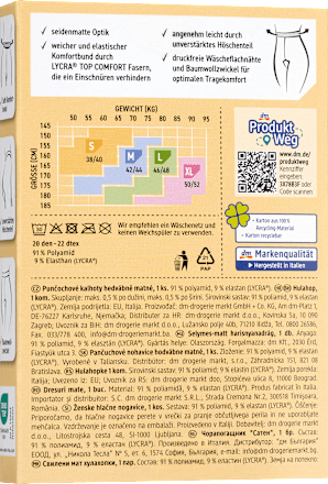 Strumpfhose seidenmatt bronze Gr. 46/48, 20 DEN Fascino