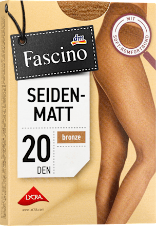 Strumpfhose seidenmatt bronze Gr. 38/40, 20 DEN Fascino