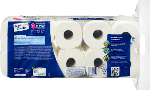 Toilettenpapier Classic XXL 3-lagig (20x220 Blatt) Sanft&Sicher