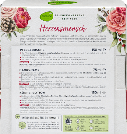 Geschenkset "Herzensmensch" 3tlg alverde NATURKOSMETIK