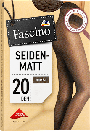 Strumpfhose seidenmatt mokka Gr. 46/48, 20 DEN Fascino