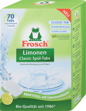 Tablete za strojno pomivanje posode z vonjem limete Frosch