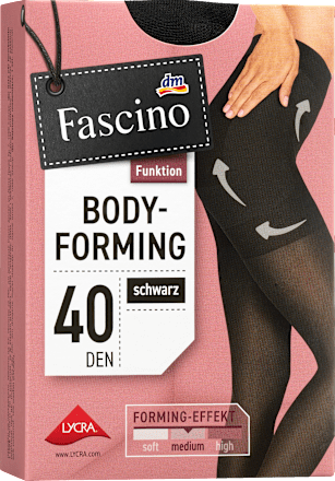 Body forming štrample, 40 DEN, 46-48 - Crne Fascino