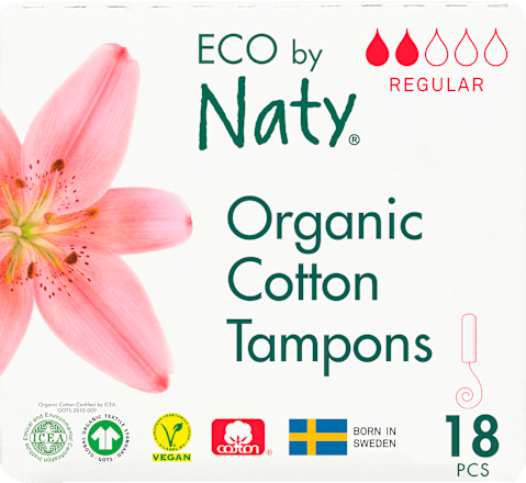 Tampons aus 100% zertifizierter Bio-Baumwolle keine Marke