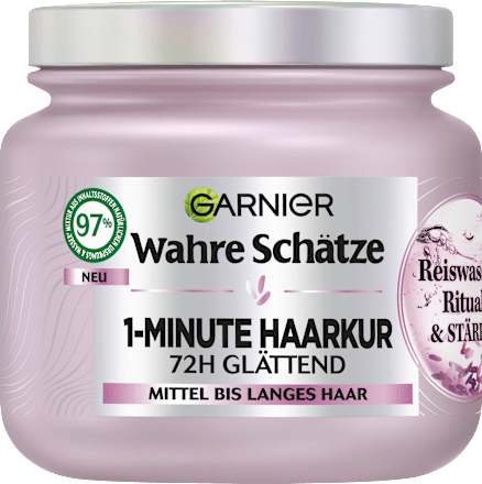 Haarkur 1-Minute Reiswasser Ritual und Stärke Wahre Schätze